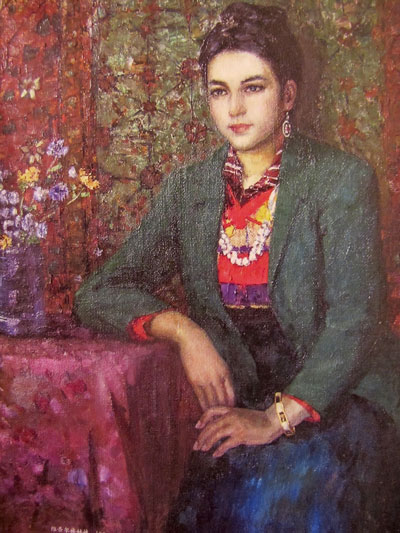 5. Чжан Хуацин. Уйгурская студентка. 1983. Холст, масло. 104×90 