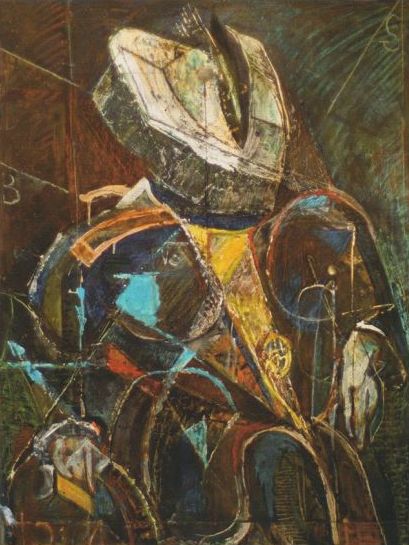 3. А. П. Зайцев. Аналитическая интерпретация картины Хуана Пантохи де ла Круса «Портрет Диего де Вильямайора». 1998 Бумага, смешанная техника. 90×71 3. А. П. Зайцев. Аналитическая интерпретация картины Хуана Пантохи де ла Круса «Портрет Диего де Вильямайора». 1998 Бумага, смешанная техника. 90×71