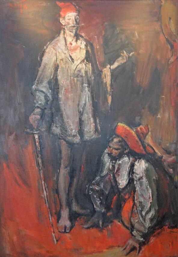 7. Ю. В. Калюта. Дон Кихот и Санчо Панса. Красное и черное 2016. Холст, масло 7. Ю. В. Калюта. Дон Кихот и Санчо Панса. Красное и черное 2016. Холст, масло