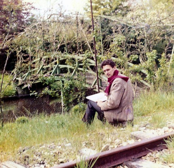 1. А. К. Соколов у мостика в саду музея Клода Моне в Живерни. 1960 г. 1. А. К. Соколов у мостика в саду музея Клода Моне в Живерни. 1960 г.