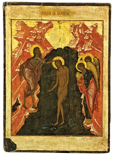 5. Богоявление – Крещение Середина XVI в. Погост Камно. ПГОИАХМЗ 5. Богоявление – Крещение Середина XVI в. Погост Камно. ПГОИАХМЗ